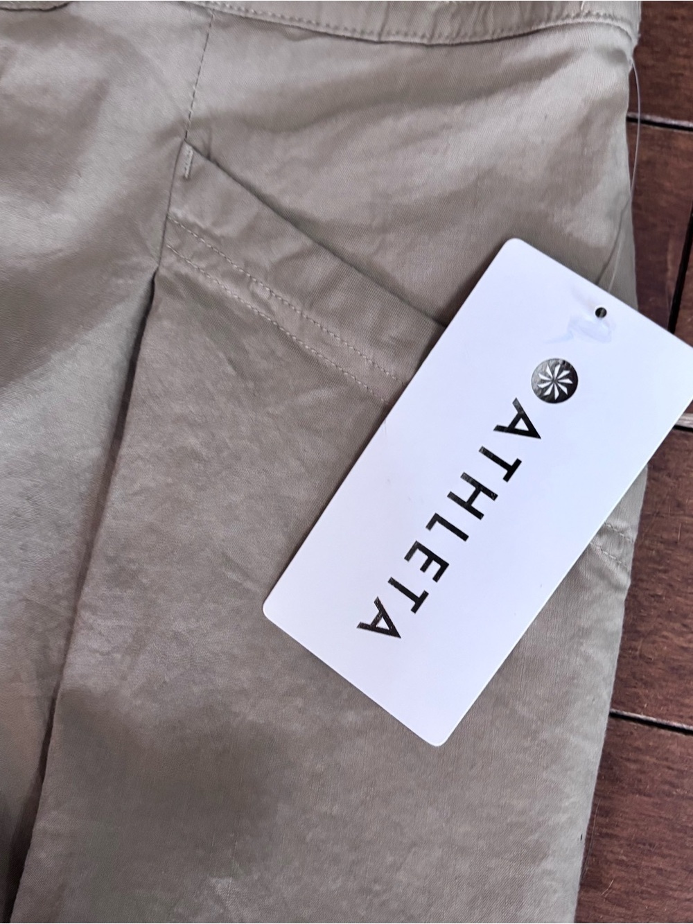 Athleta Paradise Straight Leg Cargo Jumpsuit Pants in Light Tan - Picture 4 of 11